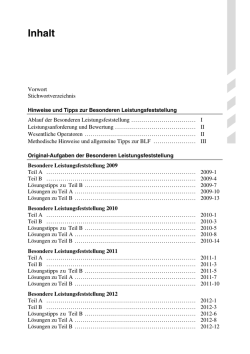 Inhalt - STARK Verlag
