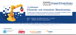Effizienter und innovativer Maschinenbau