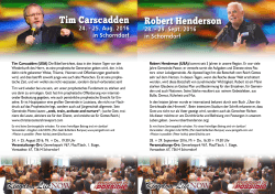 Tim Carscadden Robert Henderson