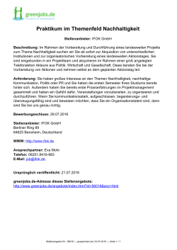 Dieses Stellenangebot als PDF speichern