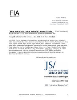 FIA ProgrammKuS - FIA Logo Amorbach