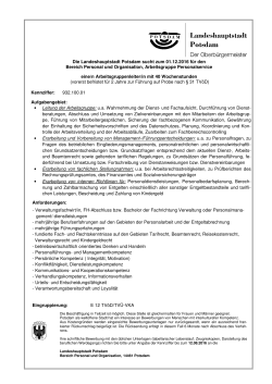 eine/n Arbeitsgruppenleiter/in