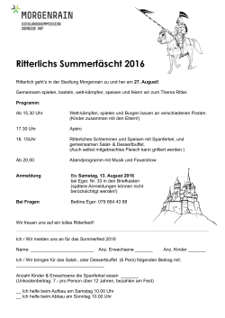 Ritterlichs Summerfäscht 2016