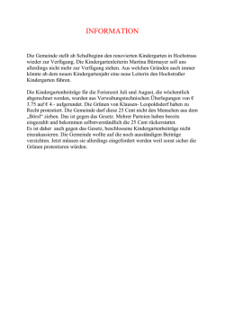 Information der Gemeinde Klausen