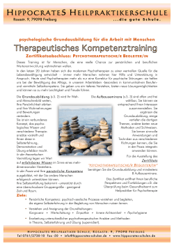 therapeutische Kompetenztraining - Hippocrates