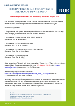 Informieren Sie sich hier! - Ruhr