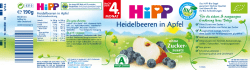 Heidelbeeren in Apfel
