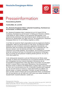 im Rathaus Lohfelden PM 29a/2016 Juli 2016 Format: PDF Gr&ouml;&szlig;e