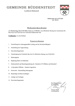 hier - Gemeinde B&uuml;ddenstedt