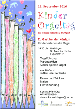 Kinder-Orgeltag 2016
