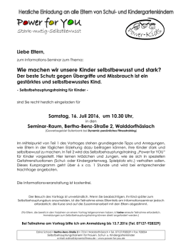 Wie machen wir unsere Kinder selbstbewusst und stark?