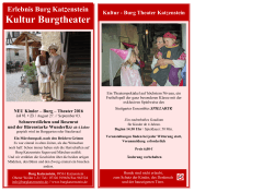 Flyer Kinder - Burgtheater 2016