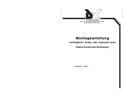Einbau und Austausch E