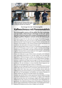 Page 1 - Kaffeeschmaus mit Panoramablick: Frank Hungerland