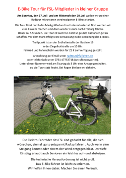 E-bike Tour