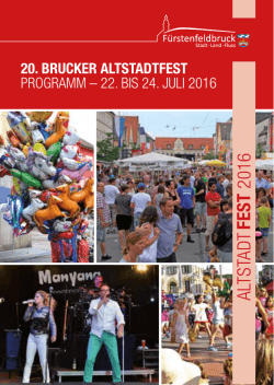 Altstadtfest 2016 Programm