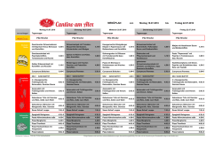 menüplan - Cantino Berlin