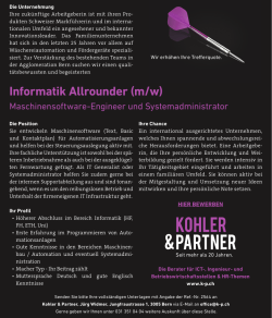 Informatik Allrounder (m/w) - s-p.ch