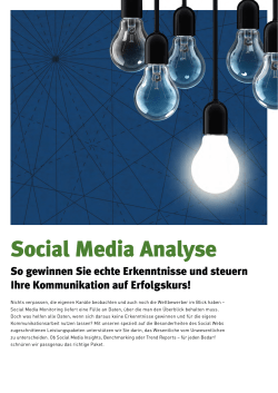 Social Media Analyse