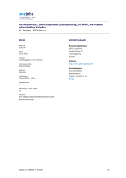 eine Disponentin / einen Disponenten (Einsatzplanung), 80