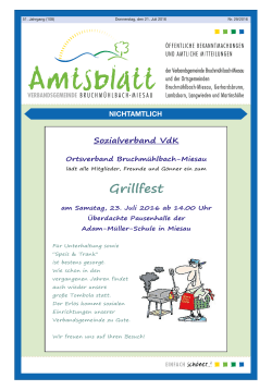 Amtsblatt Nr. 29 vom 21.07.2016 - Bruchmühlbach