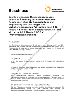 Beschlusstext (37.7 kB, PDF) - Gemeinsamer Bundesausschuss