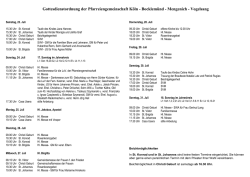 Gottesdienstordnung