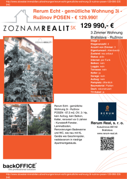 Druck - Immobilien der Slowakei