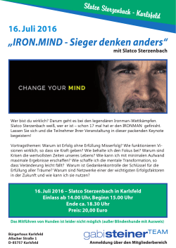 IRON.MIND - Sieger denken anders mit Slatco