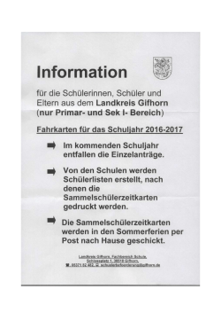 Busfahrkarten Gifhorn 2016-2017