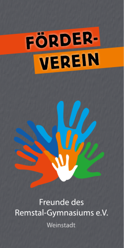 Download: Flyer Freunde des Remstal-Gymnasiums