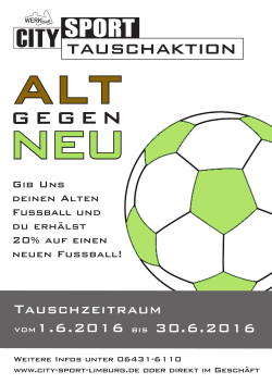 Tauschzeitraum vom1.6.2016 bis 30.6.2016