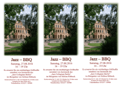 Jazz - BBQ - Schloss Ribbeck