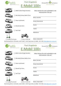 E-Mobil 100+ E-Mobil 100+