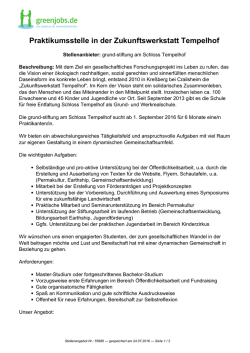 Dieses Stellenangebot als PDF speichern