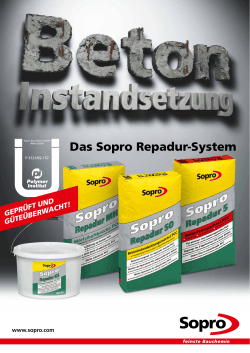 Betoninstandsetzung - Sopro Bauchemie GmbH