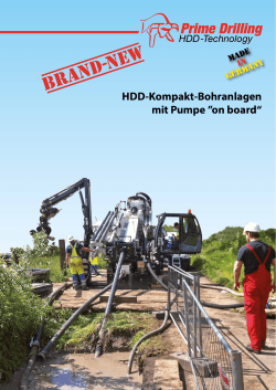 HDD-Kompakt-Bohranlagen mit Pumpe ”on board“