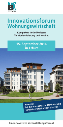 Programm - bei Baudialog
