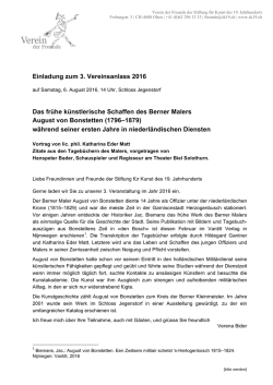 einladung  - Stiftung f&uuml;r Kunst des 19. Jahrhunderts