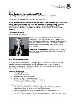 Gute Texte f&uuml;r Newsletter und Web