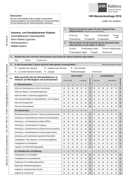 IHK-Standortumfrage Wie beurteilen Unternehmer ihren Standort?