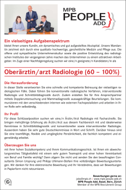 Oberärztin/arzt Radiologie (60 100%)