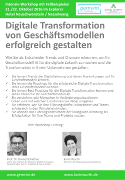 Digitale Transformation Workshop Allg&auml;u