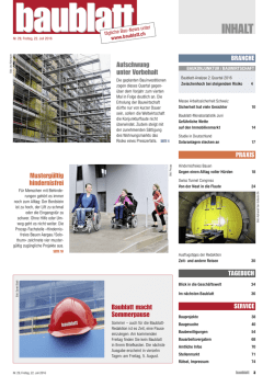 INHALT - Baublatt