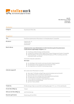 Eine/Einen studentische/n Mitarbeiter/in im Kompetenzteam