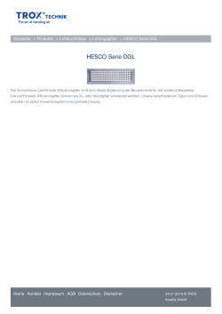 HESCO Serie DGL - TROX Austria GmbH