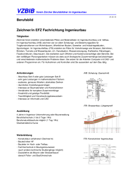 Berufsbild - Verein Zürcher Berufsbildner im Ingenieurbau