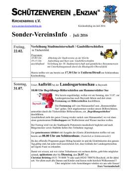 schützenverein „enzian“ - "Enzian" Kirchenbirkig