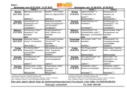 Name : Speiseplan vom 25.07.2016