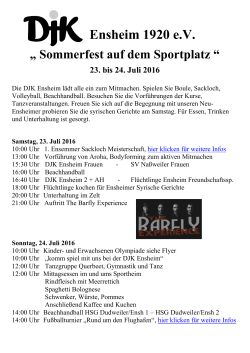 DJK Sommerfest 23.-24.Juli